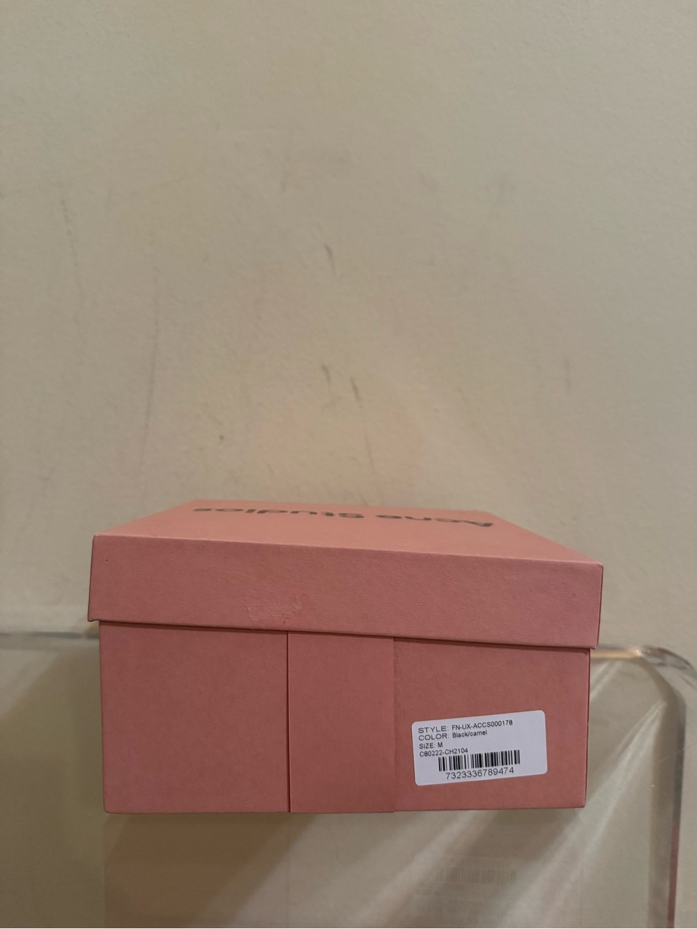 Acne Studios Heart Logo Buckle Belt Black Camel - Picture 7 of 8